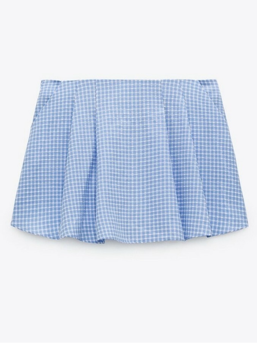 Zara Gingham Pleated Skort